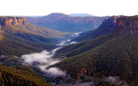 GV101 Early Morning, Grose Valley from Evans Lookout